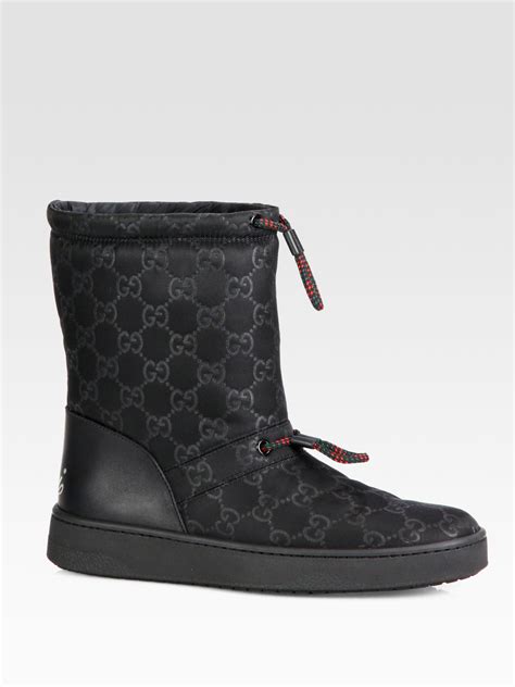 gucci winter snow boots|farfetch gucci boots.